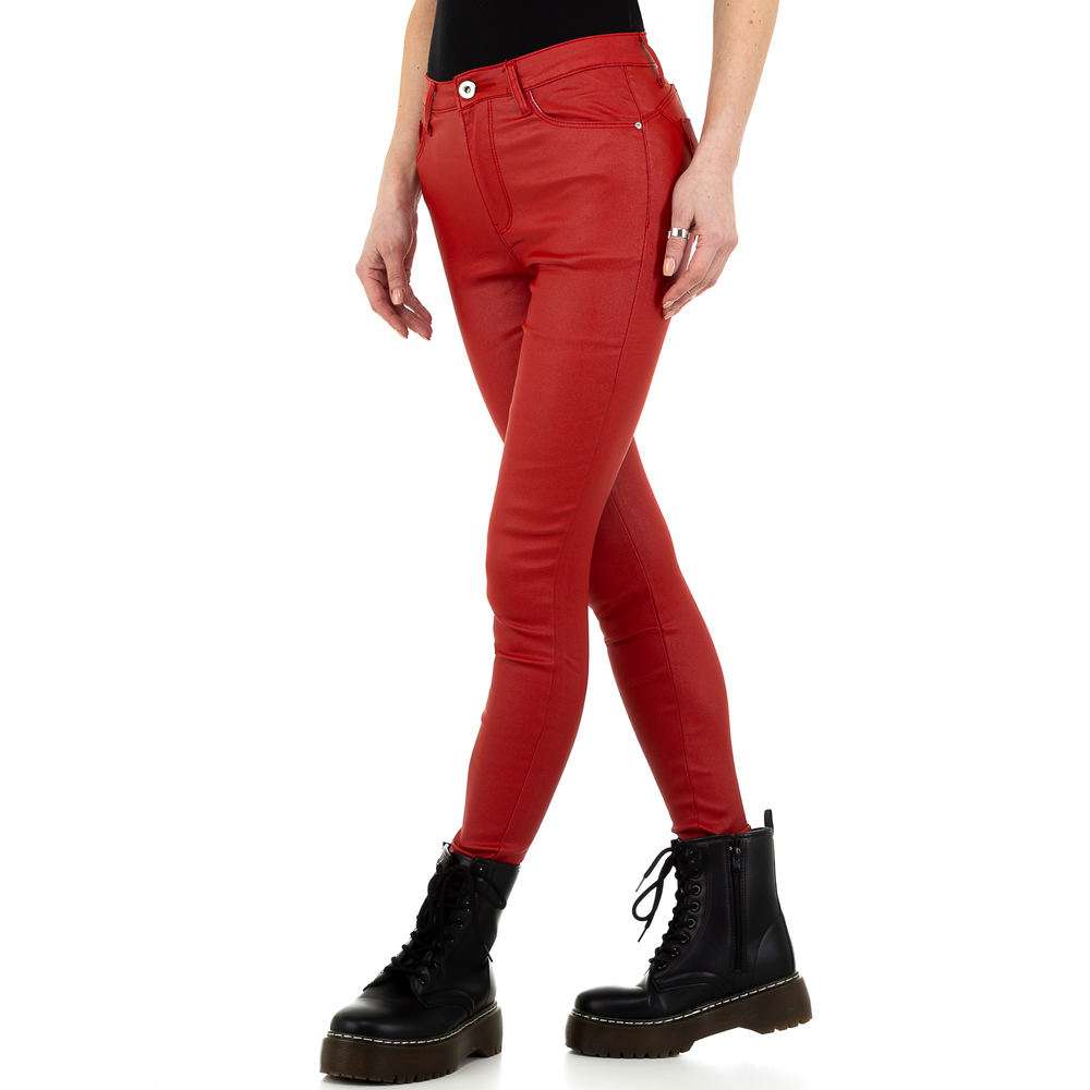 Pantaloni de dama de la Daysie Jeans - rosii - image 2