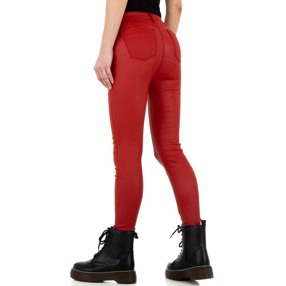 Pantaloni de dama de la Daysie Jeans - rosii - image 3