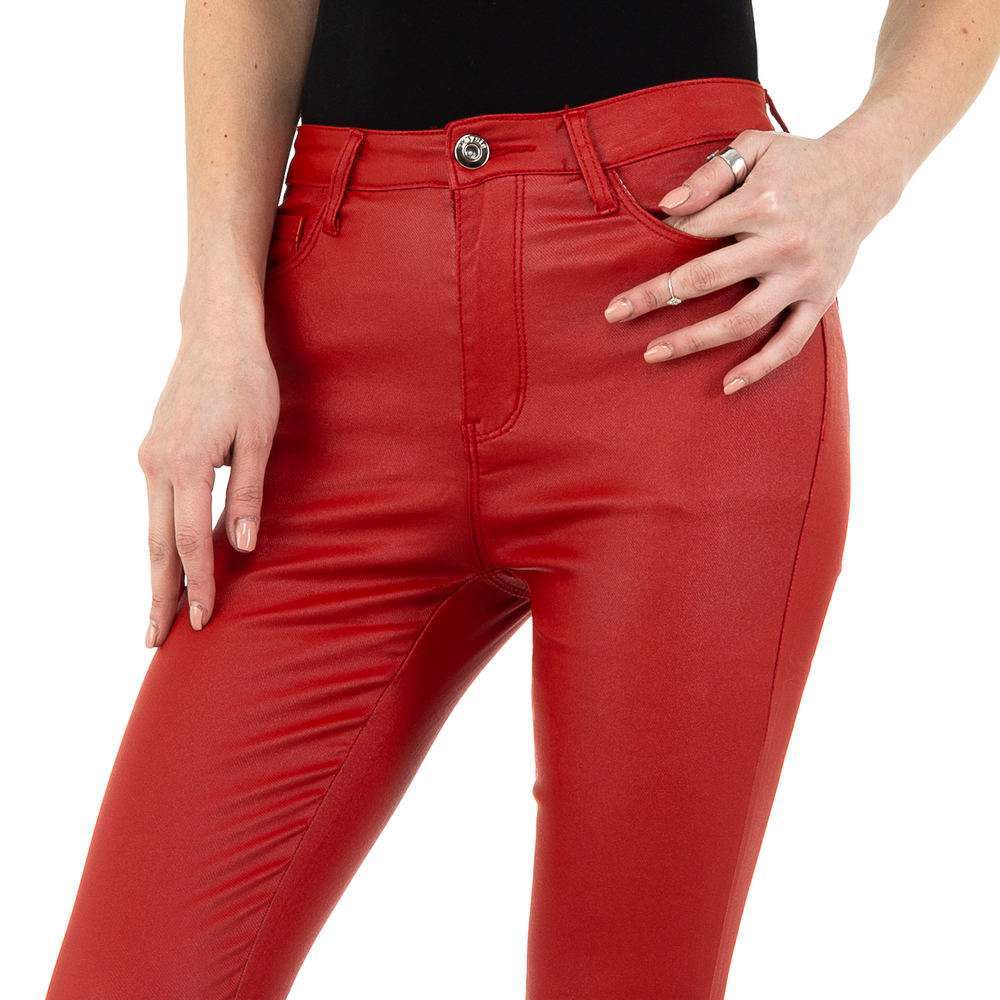 Pantaloni de dama de la Daysie Jeans - rosii - image 4