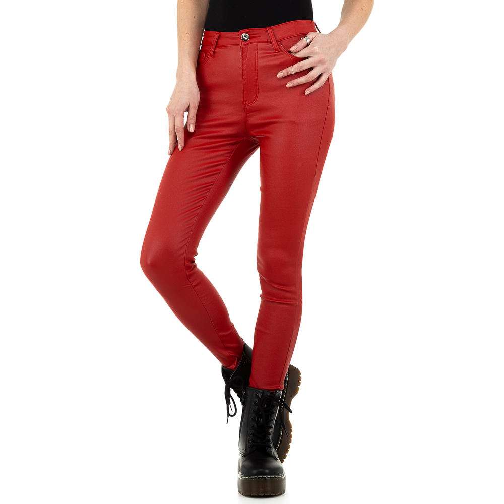 Pantaloni de dama de la Daysie Jeans - rosii - image 5