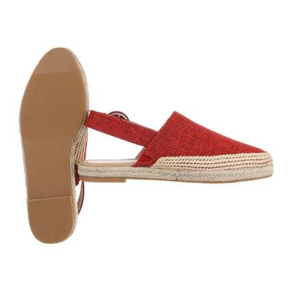 Damen Flache Sandalen - red