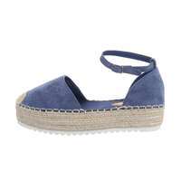 Damen Keilsandaletten - blue