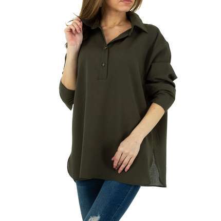 Damen Hemdbluse von JCL - khaki