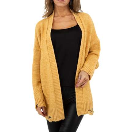 Damen StrickBlazer von JCL Gr. One Size - yellow