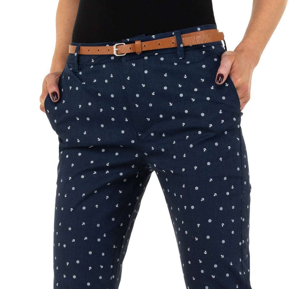 Pantaloni pentru femei de la Glo storye - albastru închis - image 4