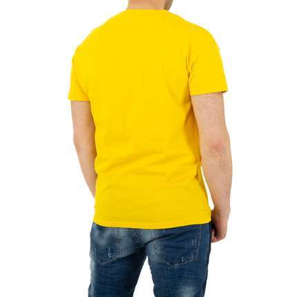 Herren T-shirt von Glo Story - yellow