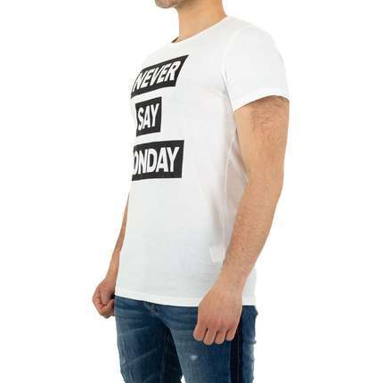 Herren T-shirt von Glo Story - white