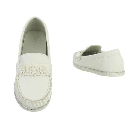 Kinder Mokassins - white