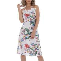 Damen Kleid von Whoo Fashion - white