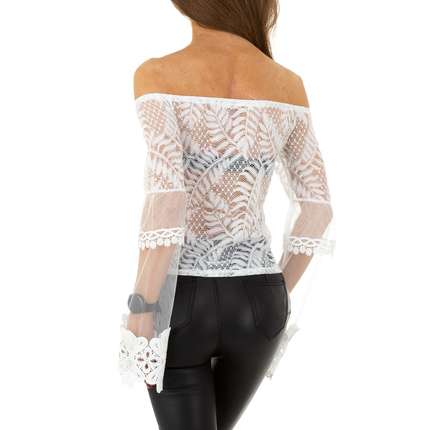 Damen Bluse von Whoo Fashion - white
