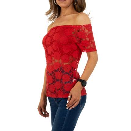 Damen Bluse von Whoo Fashion - red