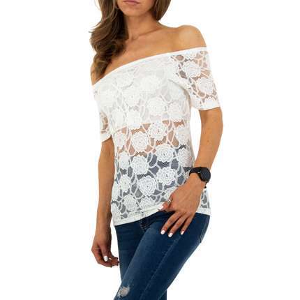 Damen Bluse von Whoo Fashion - white