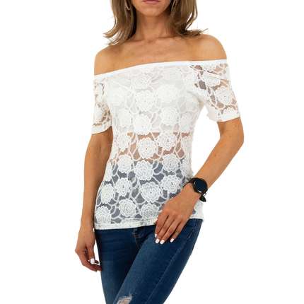 Damen Bluse von Whoo Fashion - white