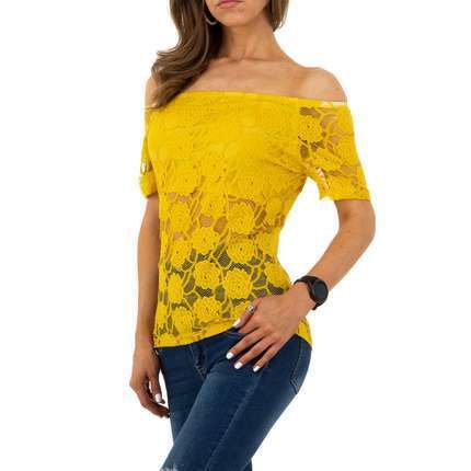 Damen Bluse von Whoo Fashion - yellow