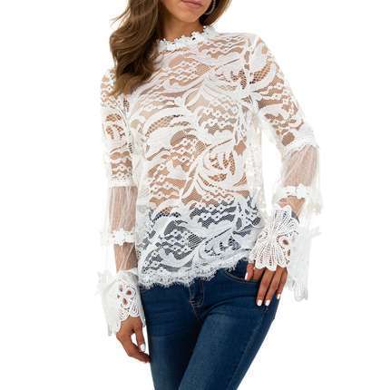 Damen Bluse von Whoo Fashion - white