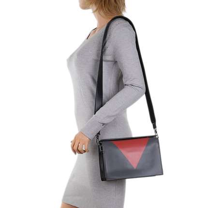 Damen Schultertasche - grey