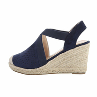Damen Keilsandaletten - navy