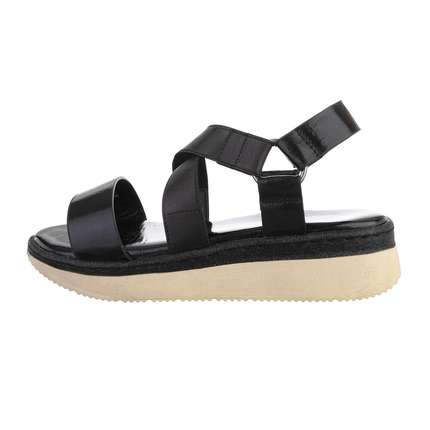 Damen Keilsandaletten - black