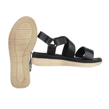Damen Keilsandaletten - black