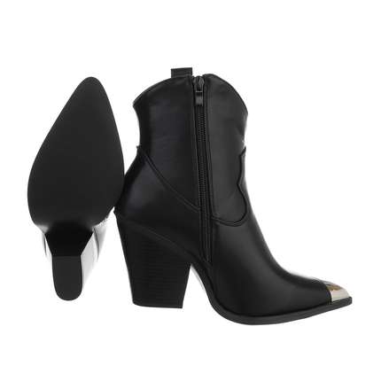 Damen High-Heel Stiefeletten - black