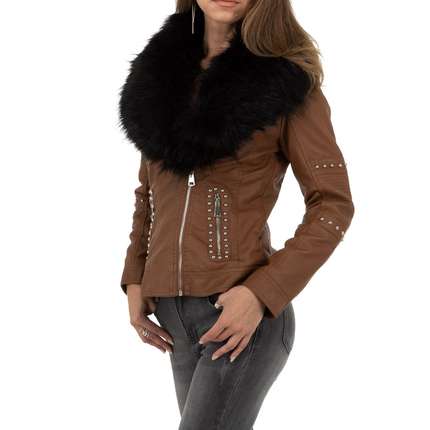 Damen Mantel von Metrofive - brown