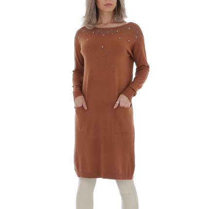 Damen Kleid von Whoo Fashion Gr. One Size - brown