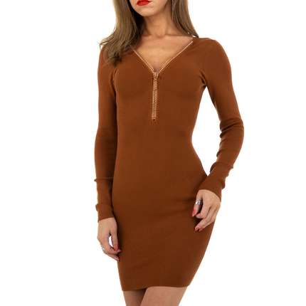 Damen Kleid von Whoo Fashion Gr. One Size - brown