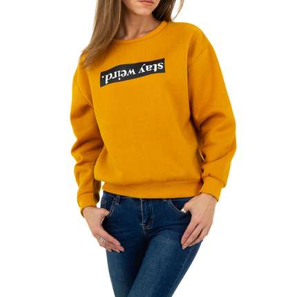 Damen Sweatshirt von Glo Story - yellow