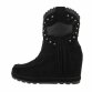 Damen Keilstiefeletten - black