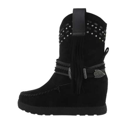 Damen Keilstiefeletten - black