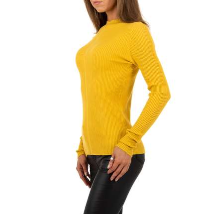 Damen Pullover von Whoo Fashion Gr. One Size - yellow