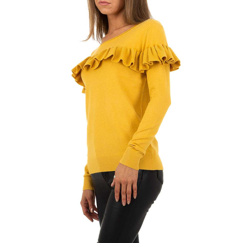 Pulover pentru femei de la Whoo Fashion Gr. O mărime - galben - image 2