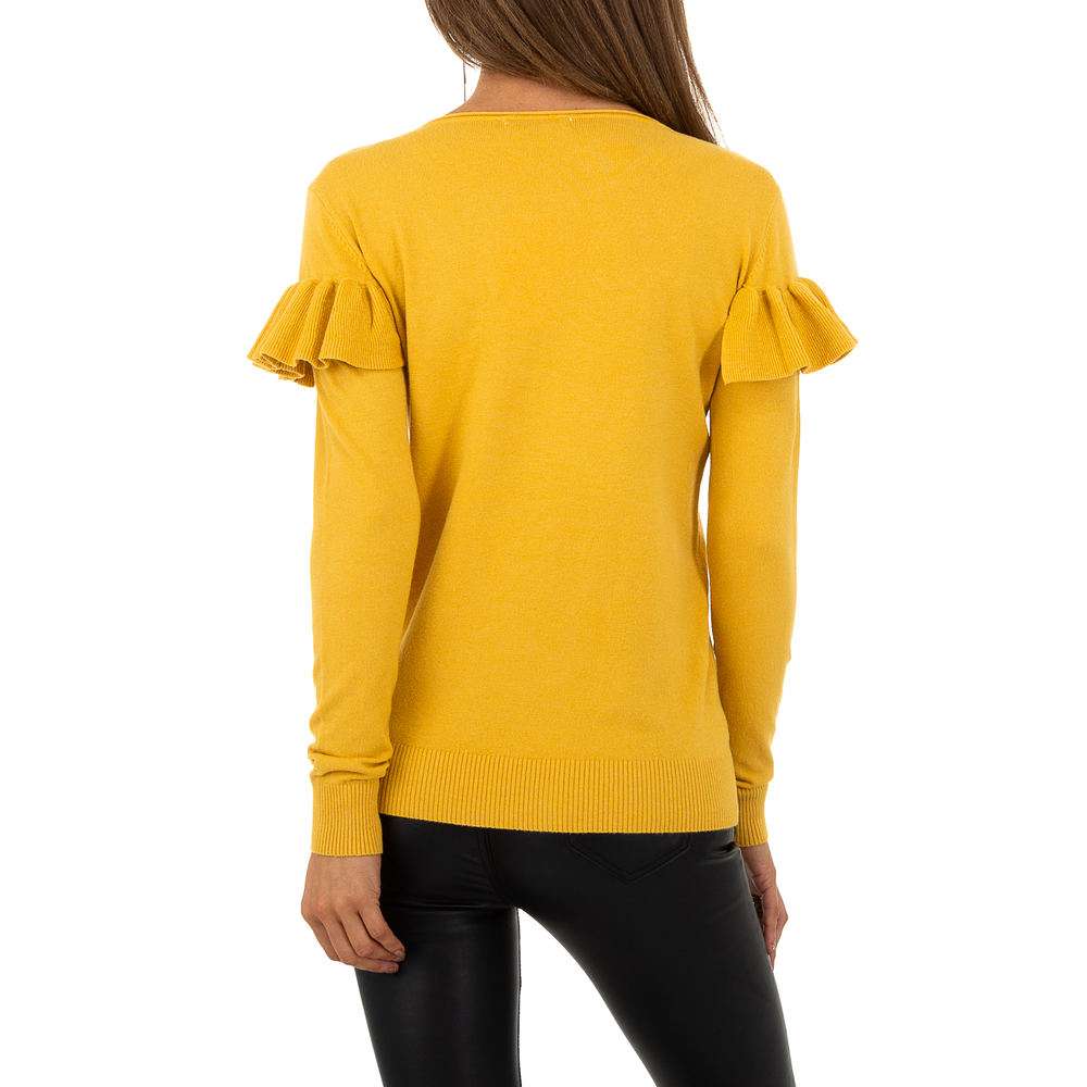 Pulover pentru femei de la Whoo Fashion Gr. O mărime - galben - image 3