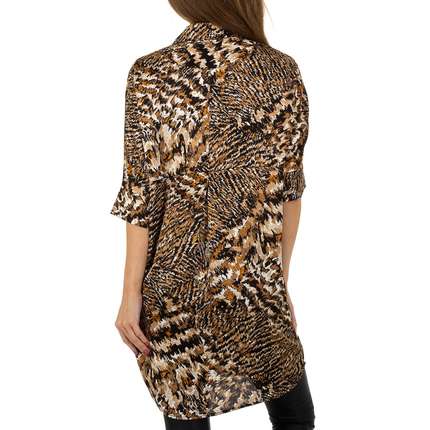 Damen Longbluse von JCL - coffee