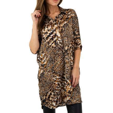 Damen Longbluse von JCL - coffee