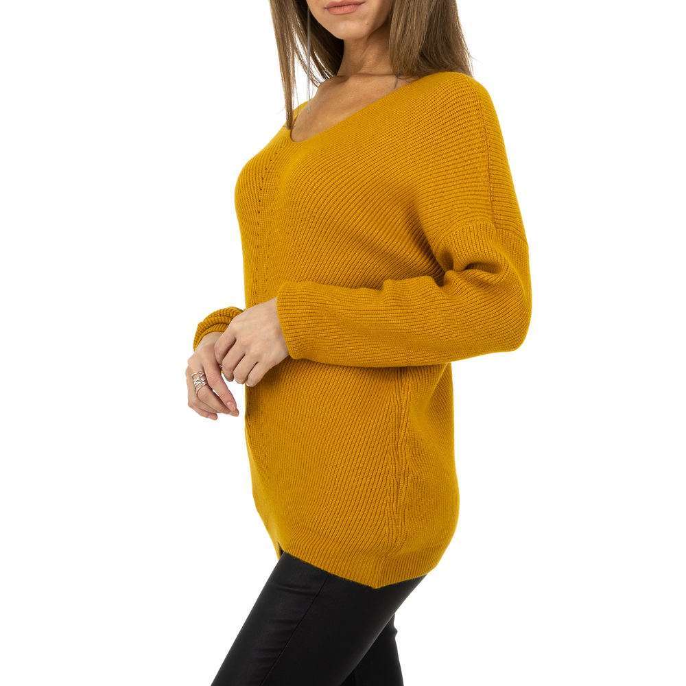 Pulover pentru femei de la Whoo Fashion Gr. O mărime - galben - image 2
