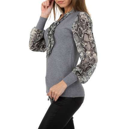 Damen Pullover von Whoo Fashion Gr. One Size - grey