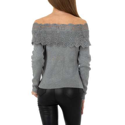 Damen Strickjacke von Shako White Icy - grey