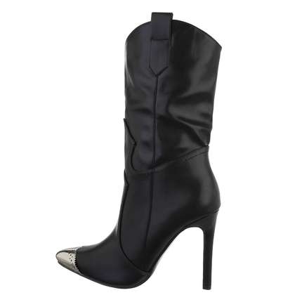 Damen High-Heel Stiefeletten - black