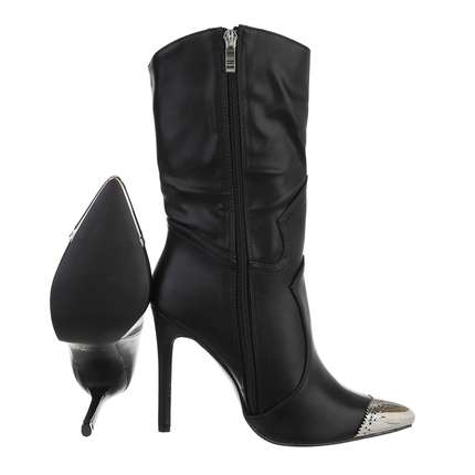 Damen High-Heel Stiefeletten - black