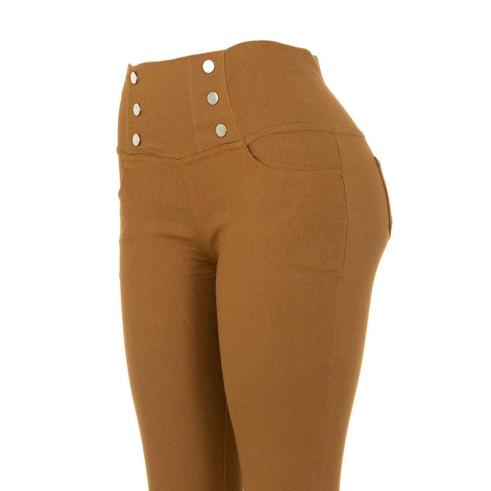 Pantaloni pentru femei de Holala Fashion - cămilă - image 2