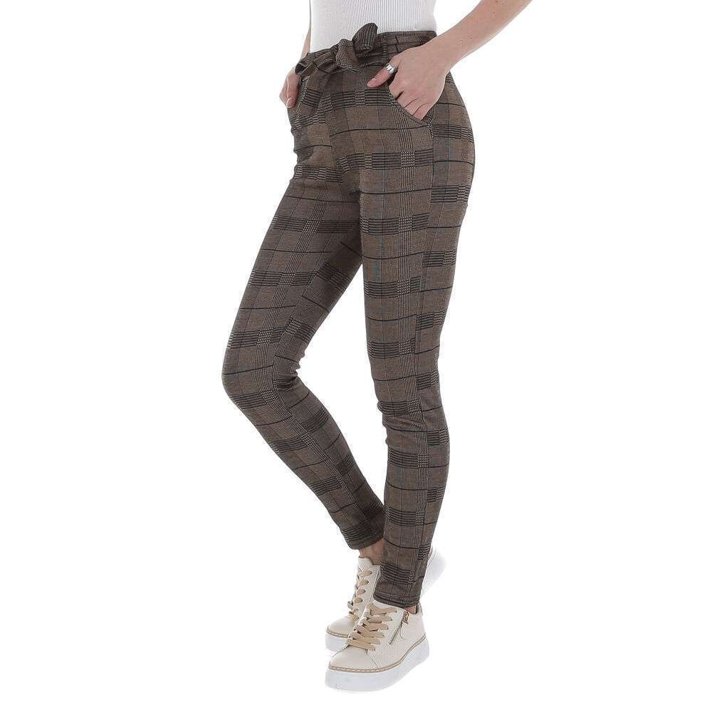 Pantaloni pentru femei de Holala Fashion - maro - image 2