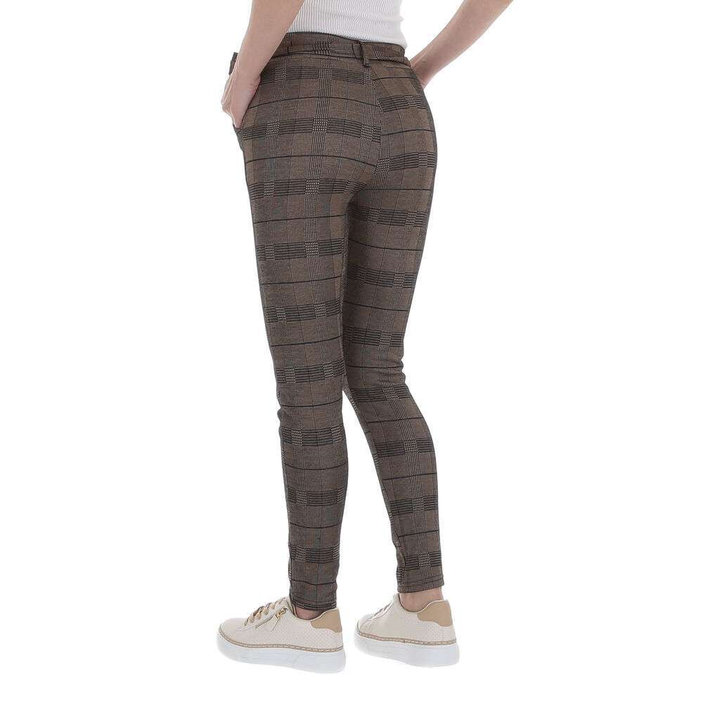 Pantaloni pentru femei de Holala Fashion - maro - image 3