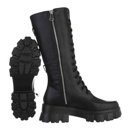 Damen Schnrstiefel - black