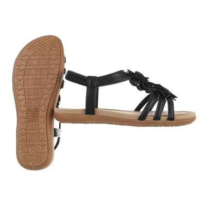 Damen Flache Sandalen - black
