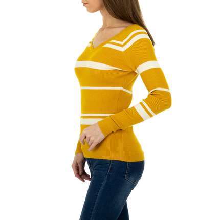 Damen Pullover von Metrofive - yellow
