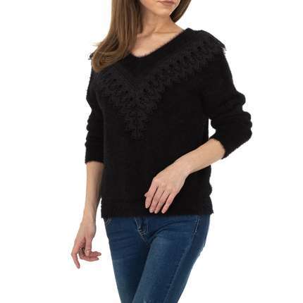 Damen Pullover von Queens Collestion Gr. One Size - black