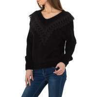 Damen Pullover von Queens Collestion Gr. One Size - black