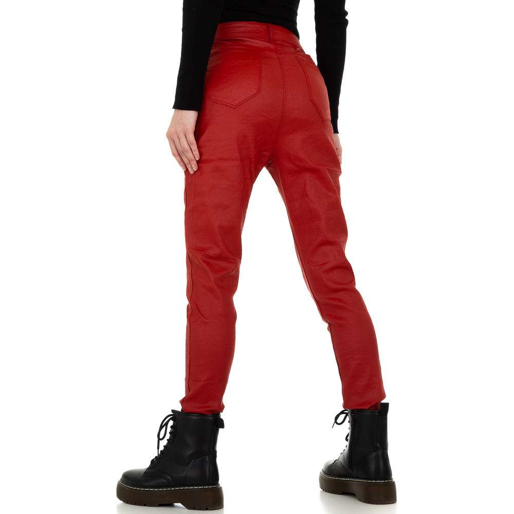Pantaloni de dama de la Daysie - rosii - image 3