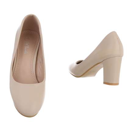 Damen High-Heel Pumps - beige